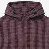 Burnt Check Hood Windbreaker