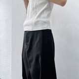 Relaxed Pleat Wide Trousers