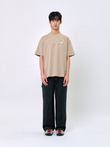 スマイリングキャットTシャツ_サンドベージュ