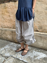 Akio Parachute Roll-up Capri Bermuda Pants