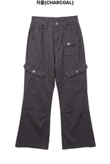 マーブル フレア ワーク パンツ