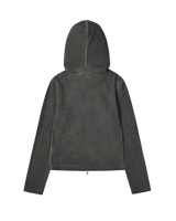 26SS WOMAN ウォッシュドリップフーディージップアップ