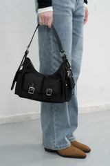 out pocket shoulder bag