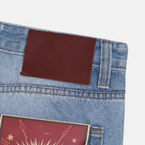 Zeno-cut Washed Flare Denim