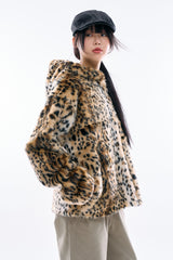 Vega luxe fur hooded jumper