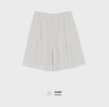 Look Stubbo Pigment Pintuck Back Banding Cotton Shorts