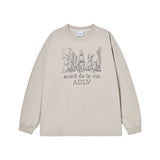 25FW シティビュー長袖Tシャツ エッセンシャルベージュ