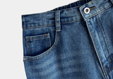  Lebey Daily Back Banding Wide Denim Pants