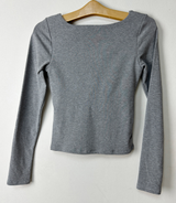 (WITH VOLUME PADS/BASIC ITEM/COMFORT & STRETCH GUARANTEED❤) 3 COLORS BASIC STRETCH SEMI-CROPPED U-NECK T-SHIRT