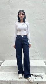 DARK BLUE CLASSIC DENIM PANTS code 18316