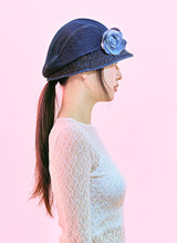 Flower Denim Hat
