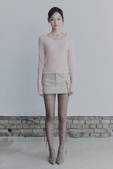 ウィングシャーリングトップ pink