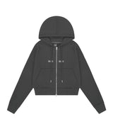 ロゴステッチレギュラーフィットフードジップアップ【セットアップアイテムあり】