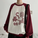 Dot Check Raglan Sweatshirt (4 colors) H&L