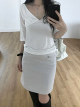 bay Shirring T-shirt (2 colors)