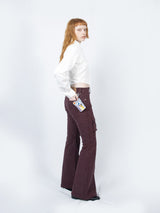 Crop Double Collar Shirts (White)