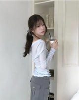 [ bootcut ] ditto gray tension training pants