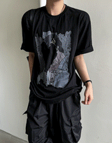 Love Gun Street Short-sleeved T-shirt