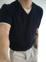 robe layered v neck(3colors)