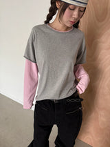 coloration cutout layered T