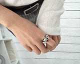 Polka Dot Heart Ring