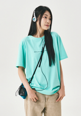slogan t-shirt overfit / mint