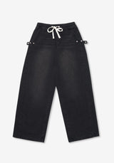 NR Side Snap Corduroy Denim Pants
