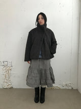 Le Hairi Half-Neck Quilted Coat (2 Colors)