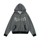 Melody Dot Note Hoodie Zip-up