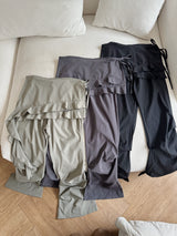 cool frill layered skirt bendable pants