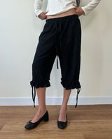 dot frill pants