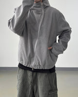 Bio unbalanced corduroy warmer jacket