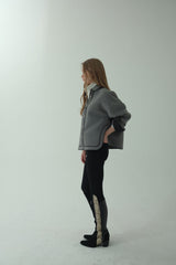 WOOL BLENDING ZIP-UP JACKET_MELANGE GRAY