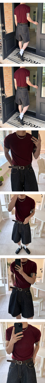 [S/S] Bonding muscle half knit ta-shirts(10color)