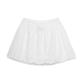 Scallop Band Skirt (White)