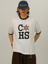 LE Patch Crop STAR 1/2 T