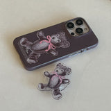 [Mademoment] drawing teddy bear acrylic smart tok