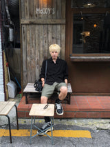 ベーシック ダブル ピンタック リネン ショーツ(4 Colors)