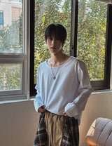 ヌーク ベーシック Uネック ロングスリーブ ティーシャツ