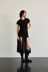 WITTY KNIT ONE-PIECE / BLACK