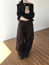 ワークローライズカーゴパンツ (2 colors)
