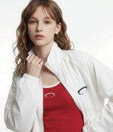 HORIZON RING NYLON JACKET [WHITE / BLACK]