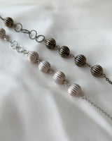 [MADE]ストライプボールネックレス (gold)
