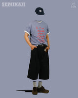 SE Cation Deep Pin-tuck Bermuda Pants