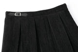 Classic pleats skirt - black