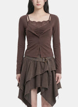 Chloe Lace Layered Cardigan