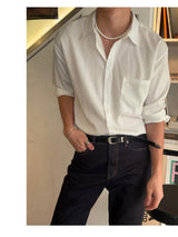 [M-4XL] Wrinkle free airism shirts(5color)