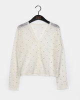 Flan Summer See-through Dot Cardigan