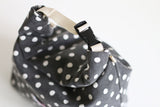 cozy lunch bag - black dot