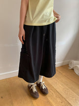 [unisex] ニニンポケットバミューダバンディングパンツ